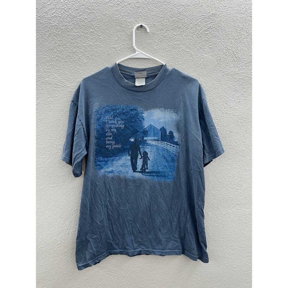 TSI Sportswear Mens T-Shirt Size Unknown Blue Fathers Day Short Sleeve